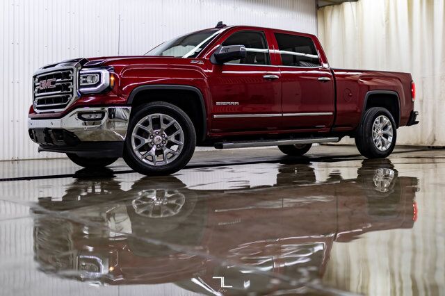 2016 GMC Sierra 1500 4x4 Crew Cab SLT Z71 Longbox Leather Roof BCam Red Deer AB