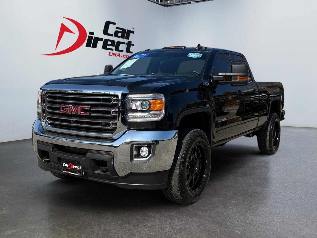 2016 GMC Sierra 2500HD SLE, DURAMAX TURBO DIESEL ENGINE, CUSTOM GFX WHEELS, TOW PACKAGE, BACKUP CAMERA, PARKING SENSORS, LIFTED, ONSTAR CONNECT, POWER SEATS, LOW MILES, RIDE BIG IN THIS GMC!