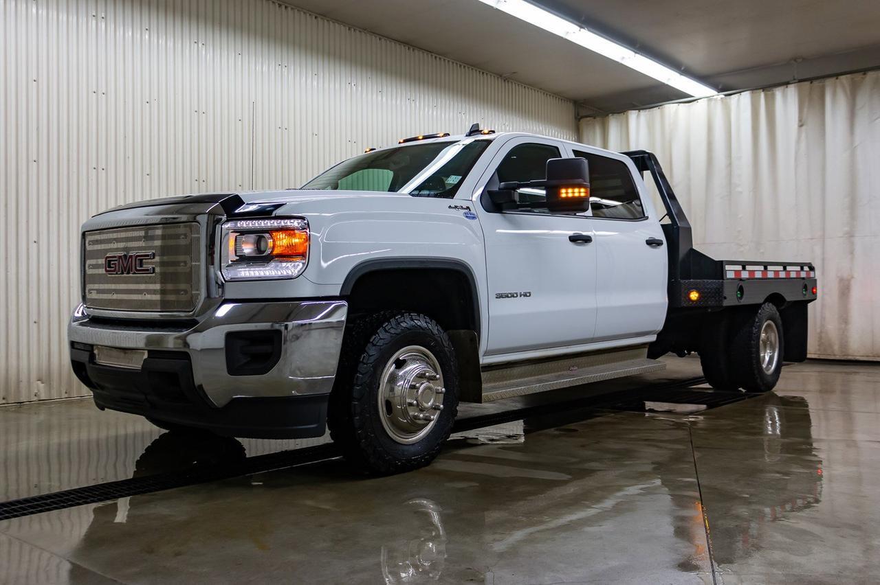 2016 GMC Sierra 3500HD 4x4 Crew Cab WT Aluminum Deck Diesel Red Deer AB