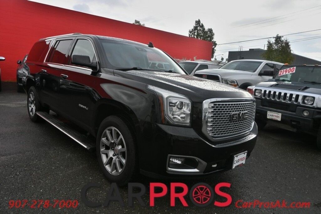 2016 GMC Yukon XL Denali - 4X4 - Auto Start - 6.2L V8 - Heated & Cooled Leather Seats - Heated Steering Wheel - Sunroof - Navigation - HUD - Lane Departure & Blind Spot Alert - Rear Entertainment - Back up Camera - 3rd Row - Seats 7 - Power Liftgate - Tow Pkg Anchorage AK