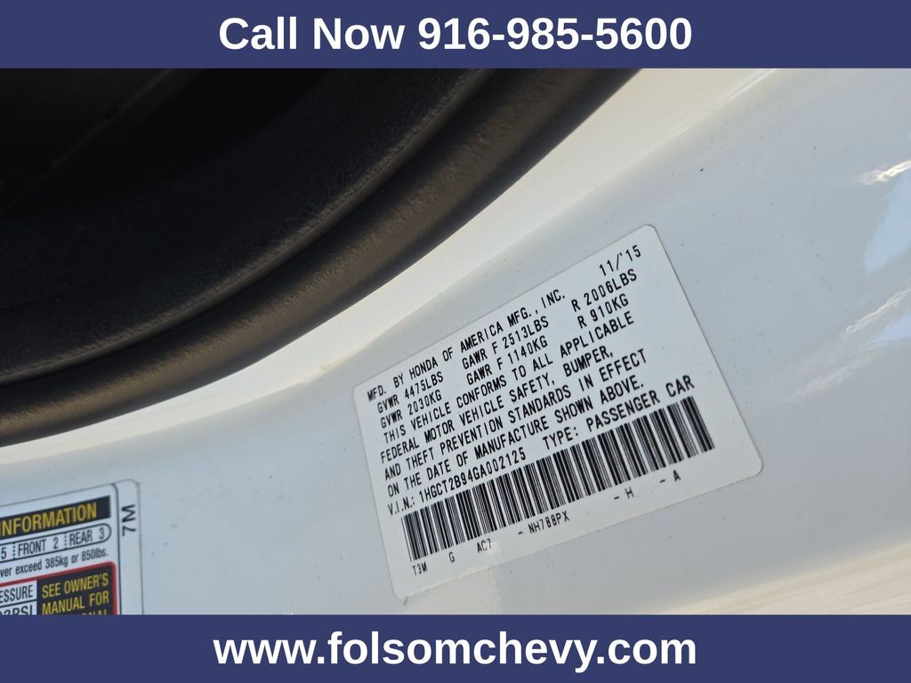 2016 Honda Accord EX-L Folsom CA