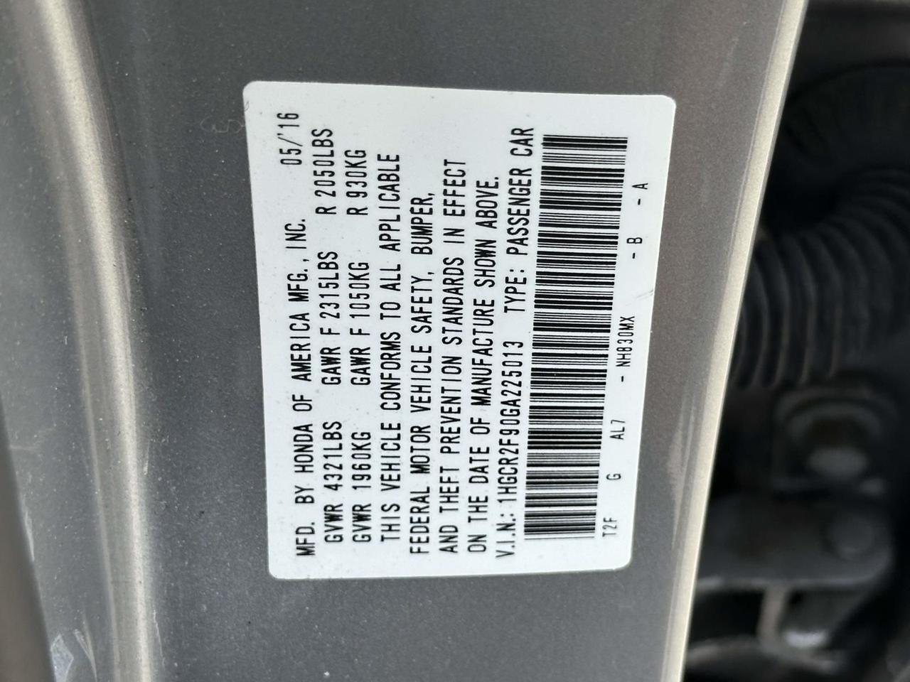 2016 Honda Accord EX-L Alexandria VA