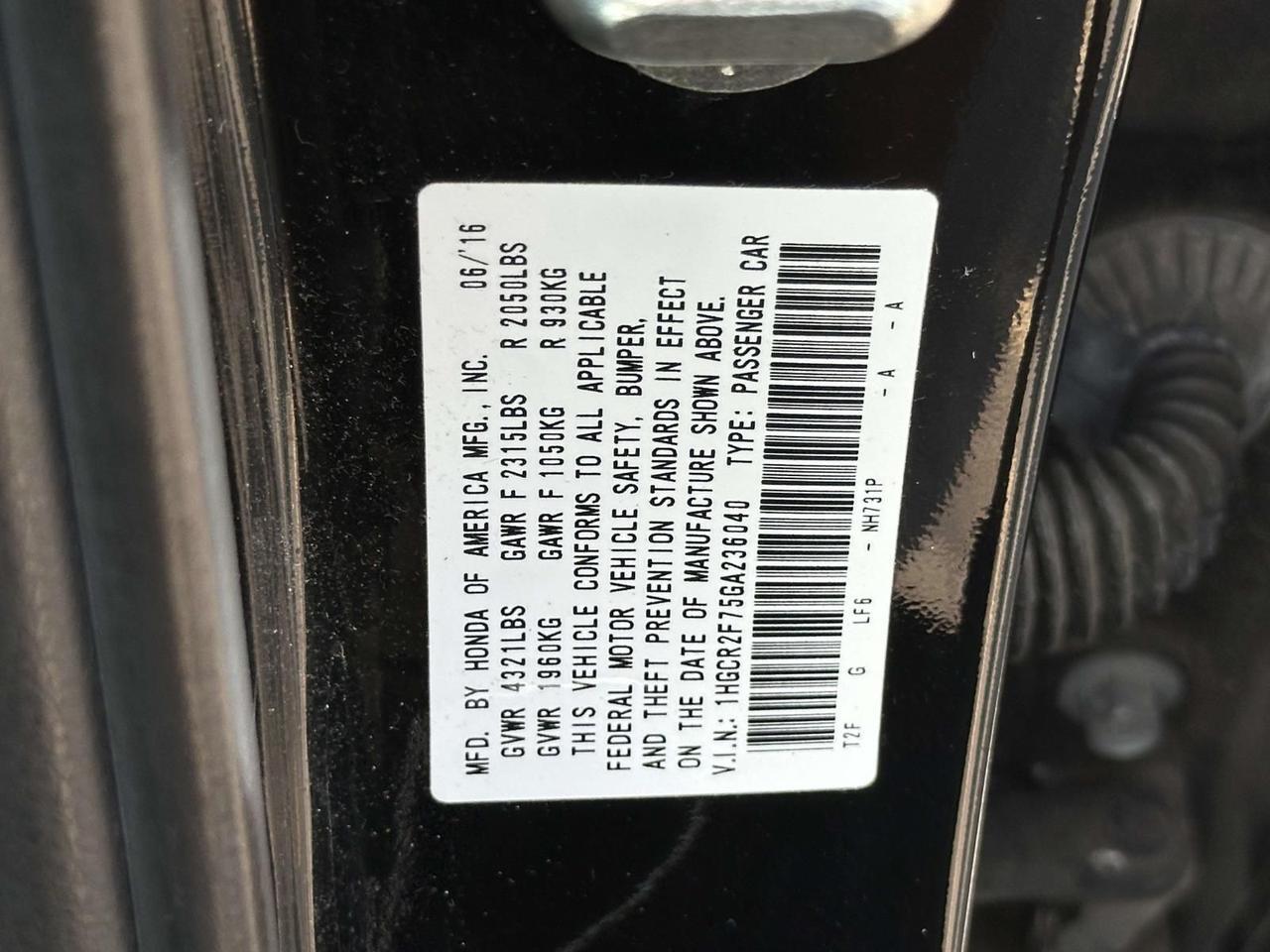 2016 Honda Accord EX Alexandria VA