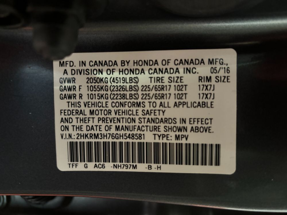 2016 Honda CR-V EX-L Franklin OH