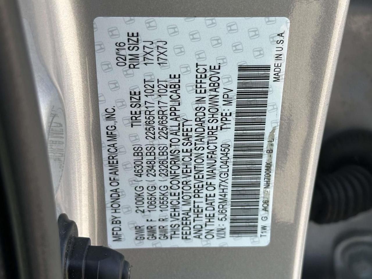 2016 Honda CR-V EX-L Alexandria VA