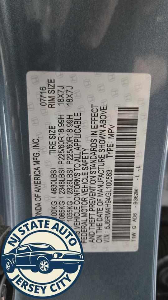 2016 Honda CR-V Touring Jersey City NJ