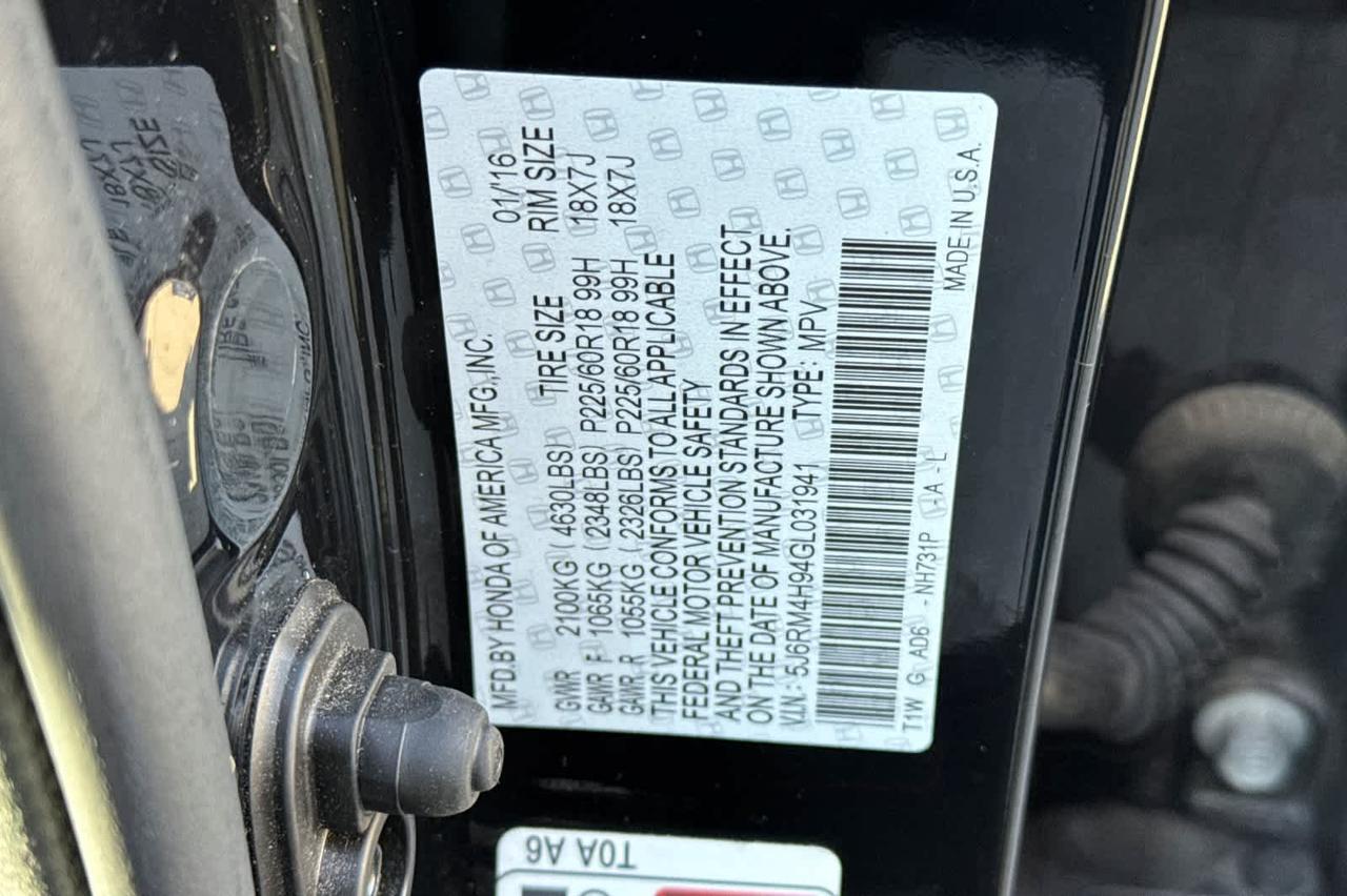 2016 Honda CR-V Touring Roseville CA