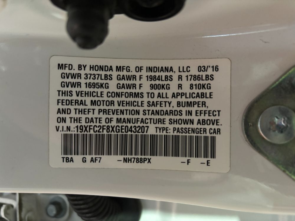 2016 Honda Civic EX Franklin OH