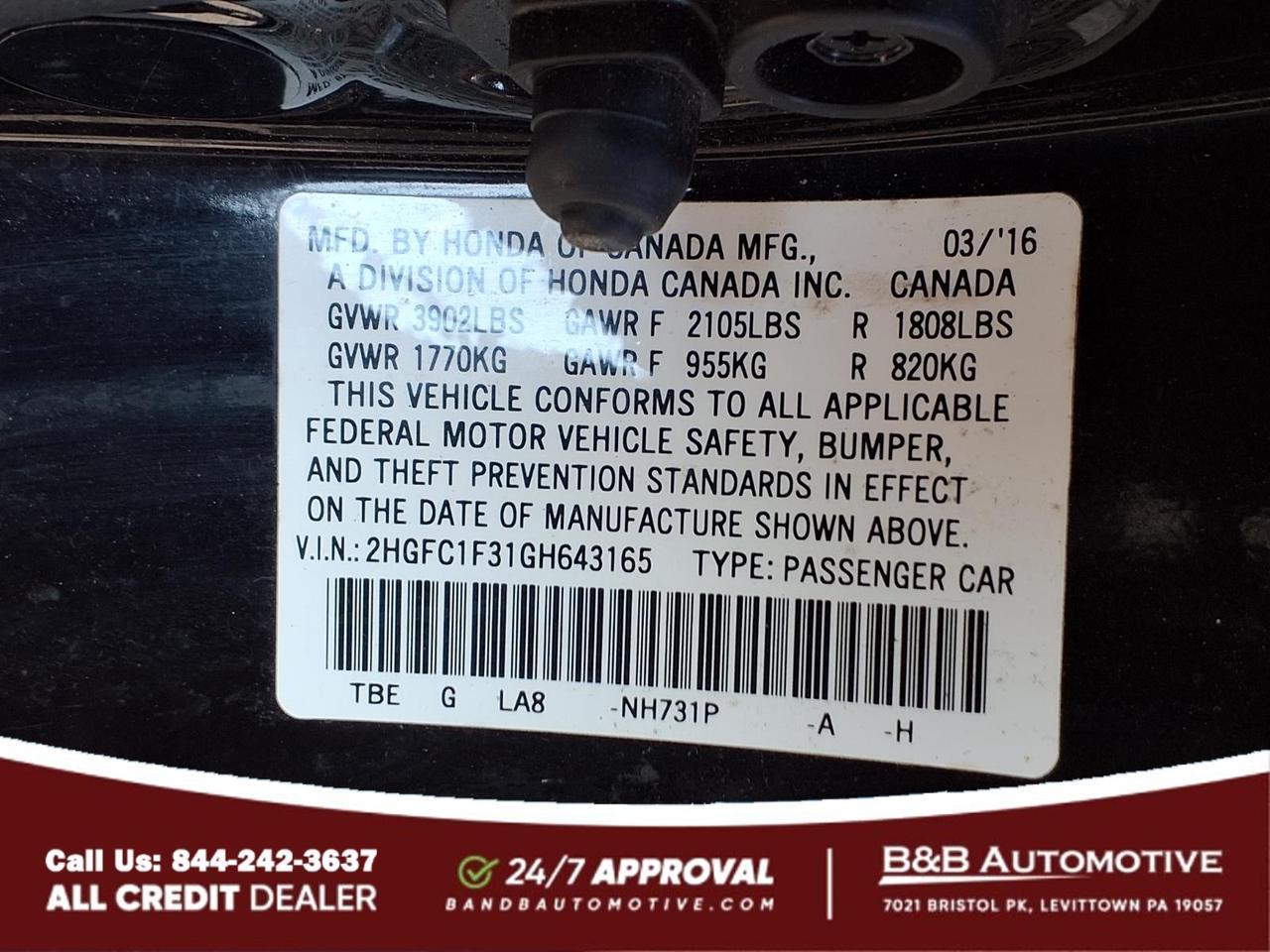 2016 Honda Civic EX-T Levittown PA