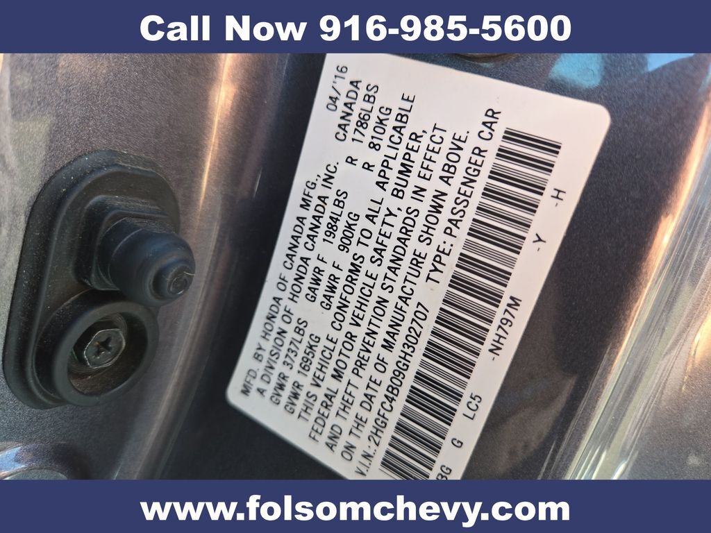 2016 Honda Civic LX-P Folsom CA