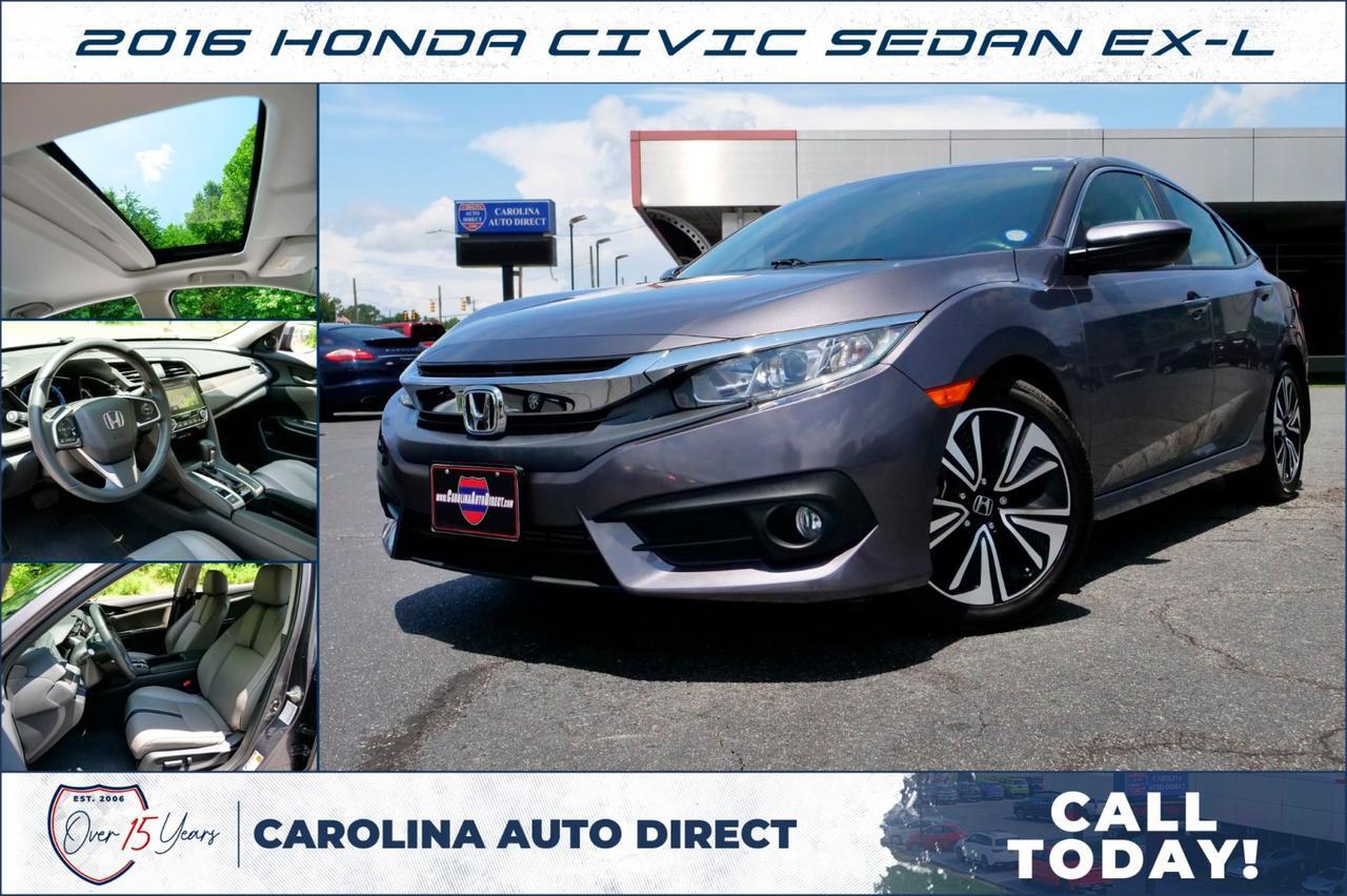 2016 Honda Civic Sedan EX-L / Heated Seats / Sunroof! Lincolnton NC