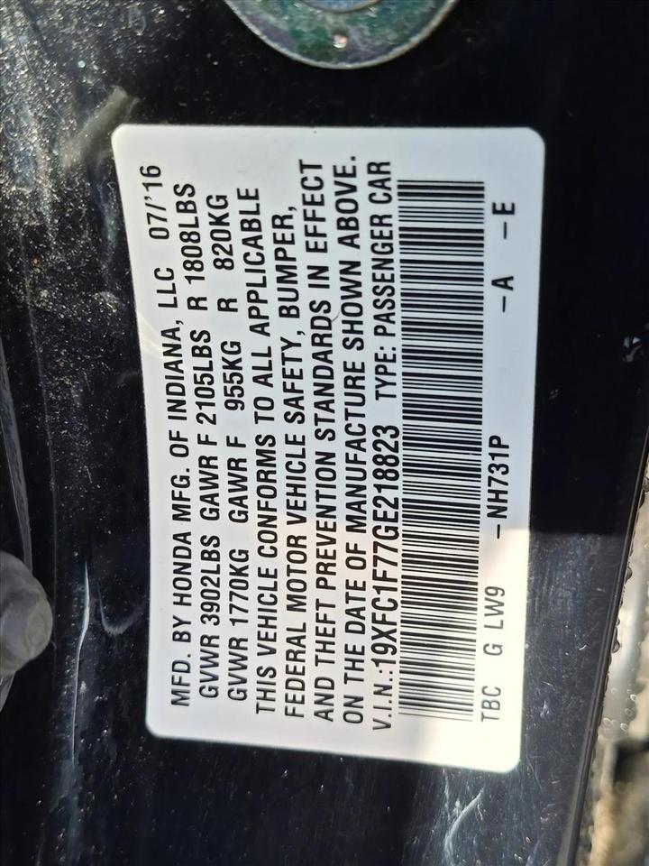 2016 Honda Civic Sedan EX-L Roseville CA