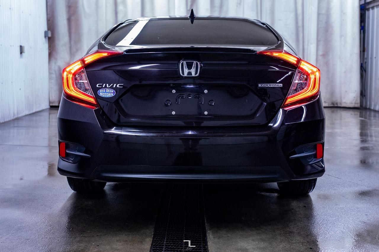 2016 Honda Civic Sedan Touring Leather Roof Nav BCam Red Deer AB