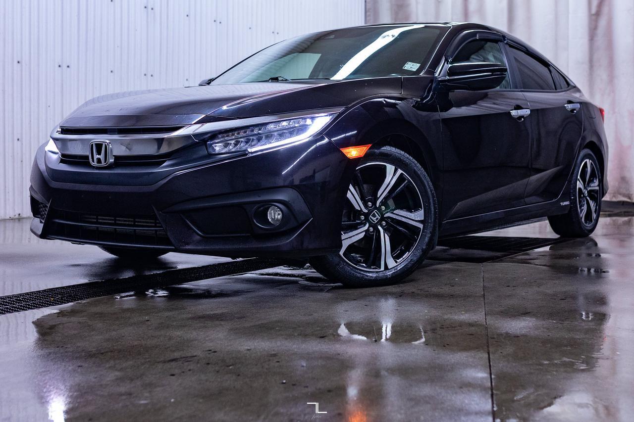 2016 Honda Civic Sedan Touring Leather Roof Nav BCam Red Deer AB