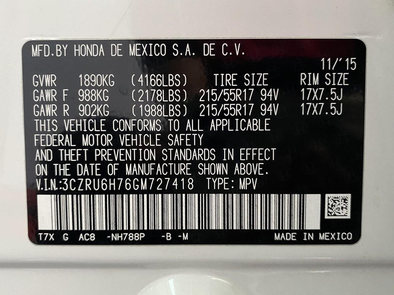 2016 Honda HR-V EX-L w/Navi Richmond Hill NY
