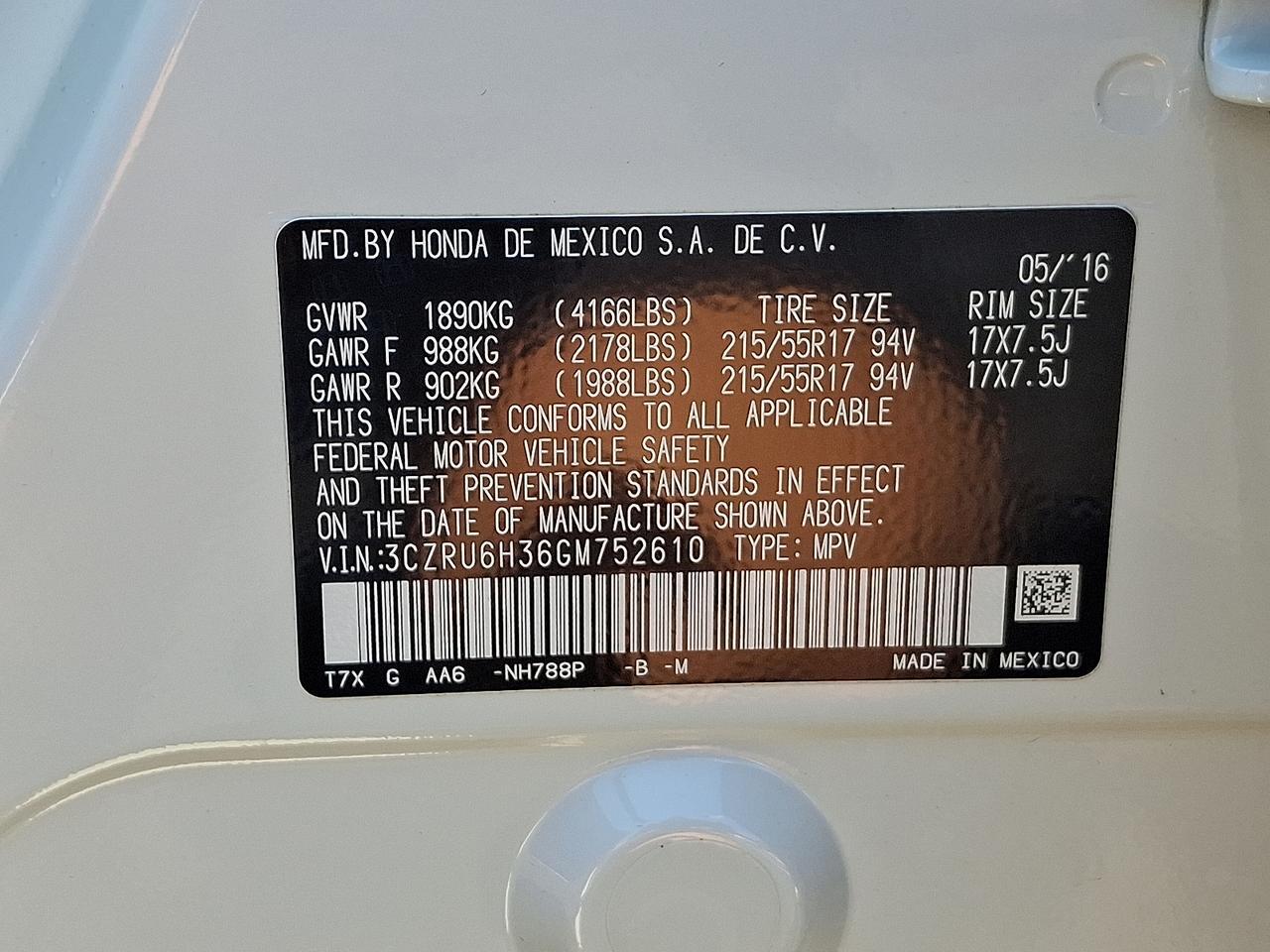 2016 Honda HR-V LX Vineland NJ