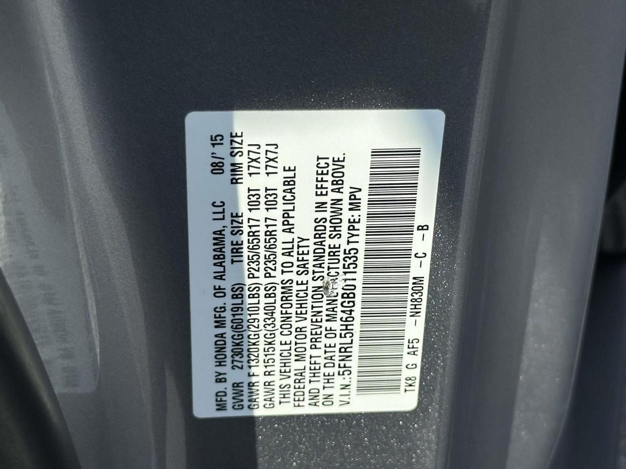 2016 Honda Odyssey EX-L Alexandria VA