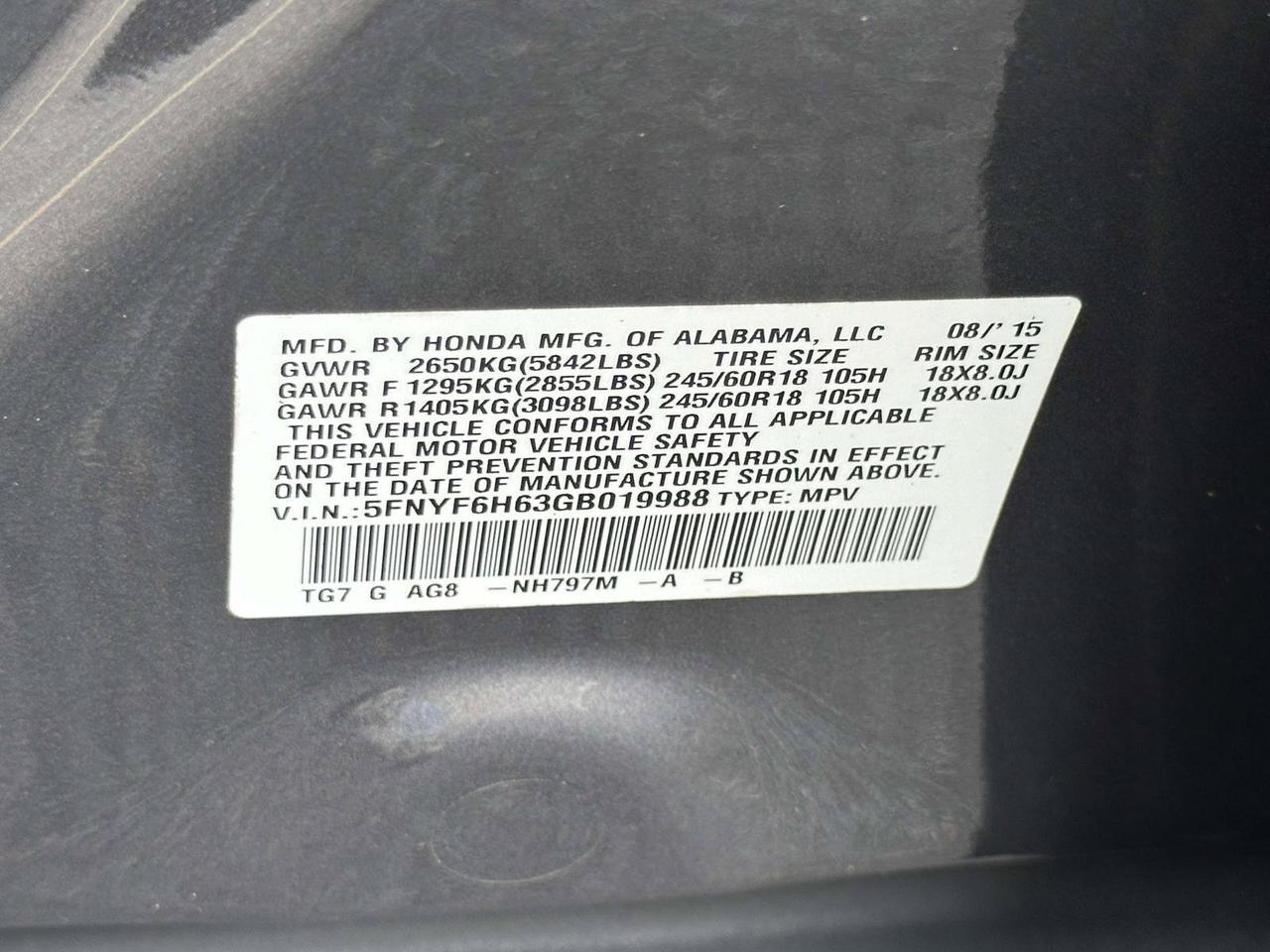 2016 Honda Pilot EX-L Alexandria VA