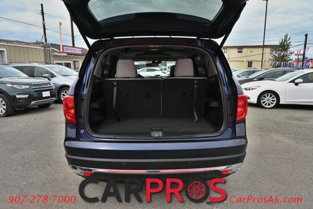 2016 Honda Pilot Touring - AWD - AutoStart - Power & Heated Leather Seats - Sunroof - Navigation - Sunroof - Lane Departure & Adaptive Cruise - Rear Entertainment - Back up Camera - Power Liftgate - 3rd Row - Seats 8 - Keyless Entry & Start - 26 MPG Anchorage AK