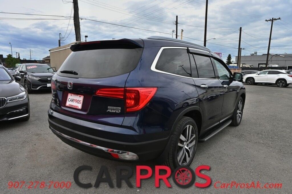 2016 Honda Pilot Touring - AWD - AutoStart - Power & Heated Leather Seats - Sunroof - Navigation - Sunroof - Lane Departure & Adaptive Cruise - Rear Entertainment - Back up Camera - Power Liftgate - 3rd Row - Seats 8 - Keyless Entry & Start - 26 MPG Anchorage AK