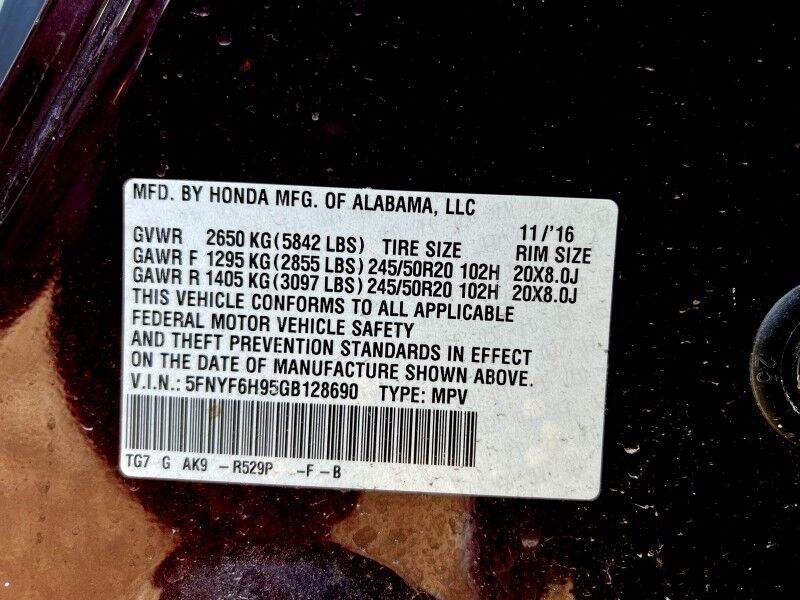 2016 Honda Pilot Touring AWD with RES & Navi Arlington VA