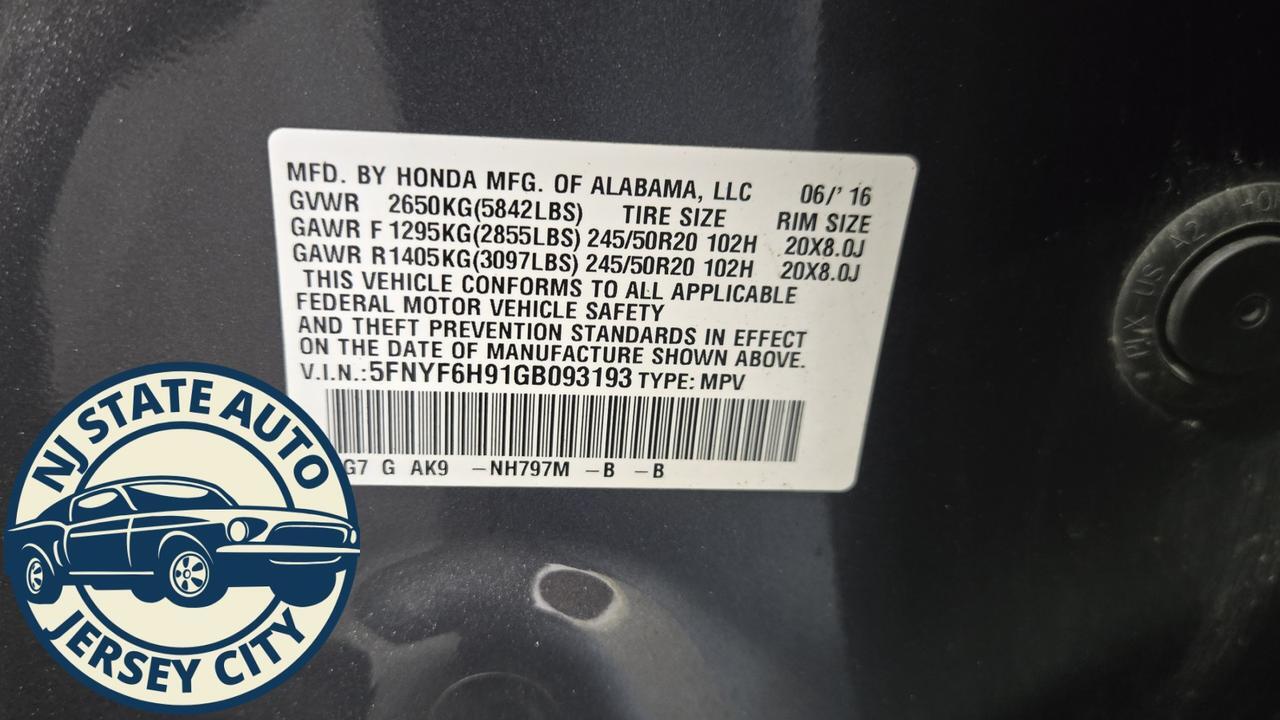 2016 Honda Pilot Touring Jersey City NJ