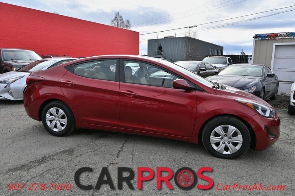 2016 Hyundai Elantra SE - Automatic - Power Windows, Mirrors & Door Locks - Keyless Entry - Cruise Control - AM/FM/CD - Air Conditioner - Low Miles - 38MPG Anchorage AK