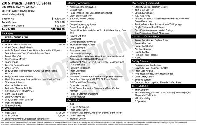 2016 Hyundai Elantra SE Raleigh NC