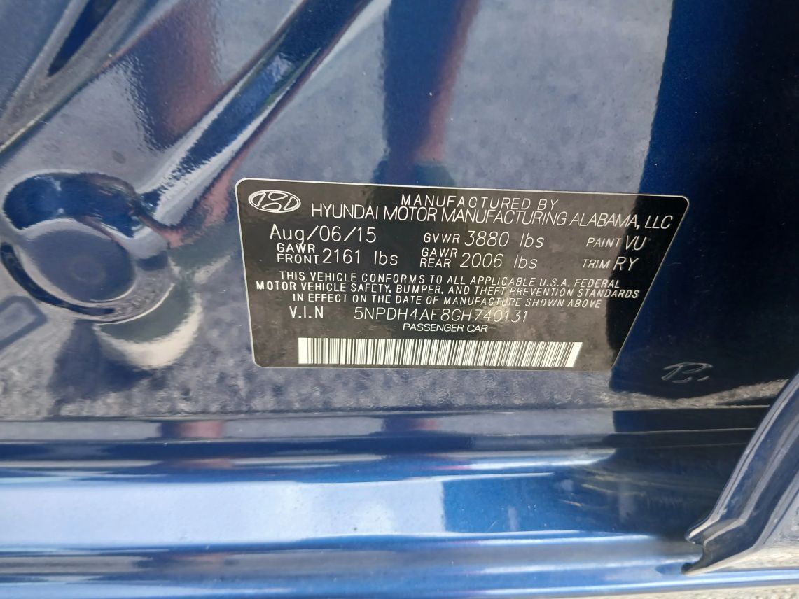 2016 Hyundai Elantra Value Edition Sedan 4D Maitland FL