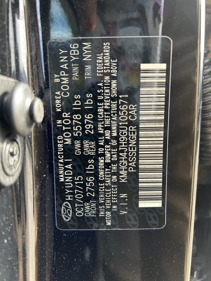 2016 Hyundai Equus Ultimate Crestwood KY