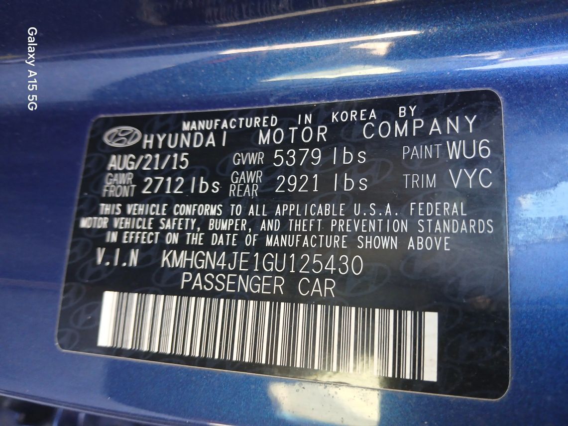 2016 Hyundai Genesis 3.8 Sedan 4D Maitland FL