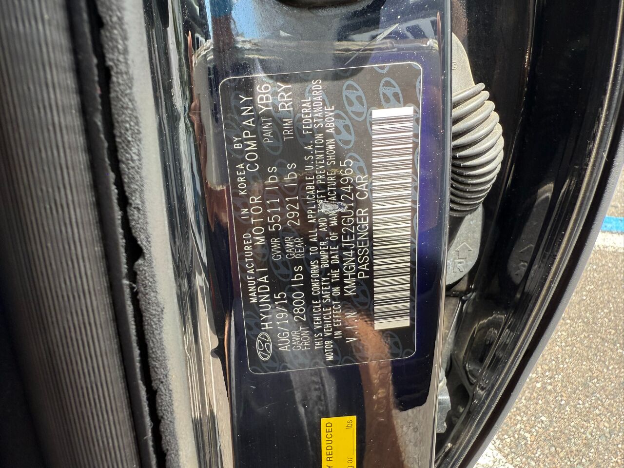 2016 Hyundai Genesis 4dr Sdn V6 3.8L AWD Jacksonville FL