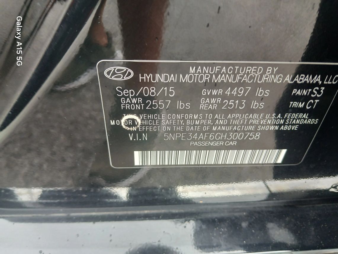 2016 Hyundai Sonata Limited Sedan 4D Maitland FL