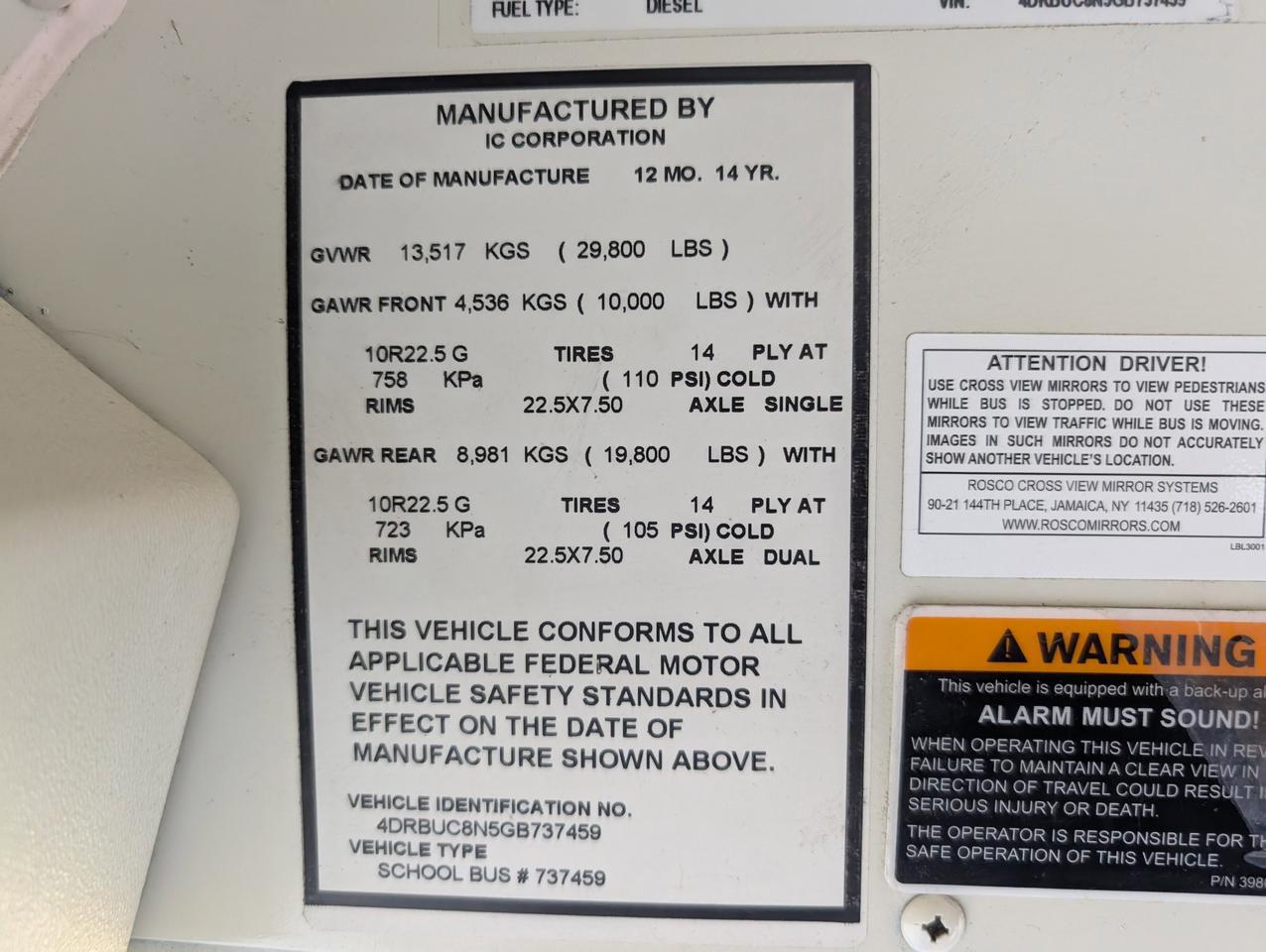 2016 International IC CE300 Johnstown NY
