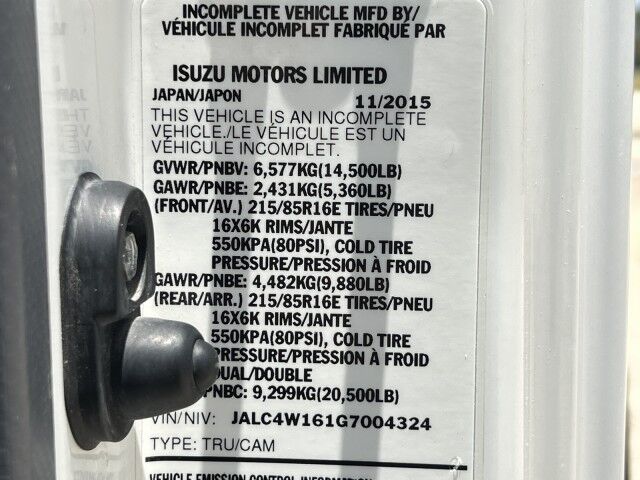 2016 Isuzu NPR-HD 14' Steel Flatbed Truck Homestead FL