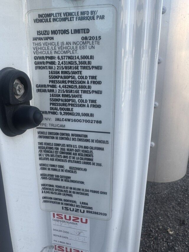 2016 Isuzu NPR HD 18' Box Truck  Henrico VA