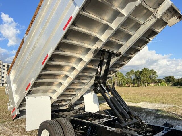 2016 Isuzu NPR-HD Crew Cab 14' Aluminum Landscape Dump Truck Homestead FL