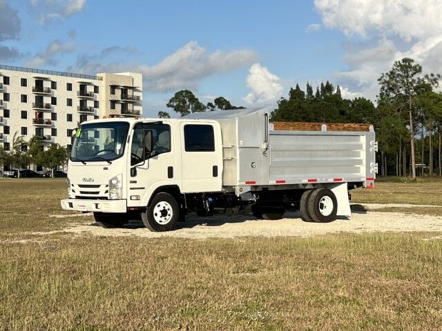 2016 Isuzu NPR-HD Crew Cab 14' Aluminum Landscape Dump Truck Homestead FL