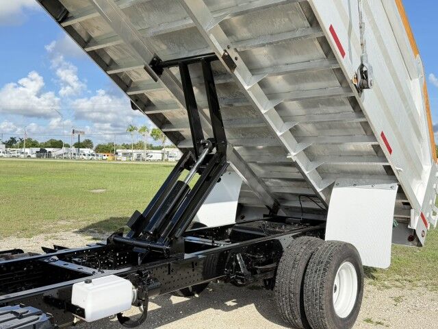 2016 Isuzu NPR-HD Crew Cab 14' Aluminum Landscape Slanted Dump Truck Homestead FL