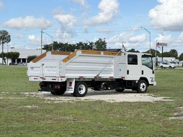 2016 Isuzu NPR-HD Crew Cab 14' Aluminum Landscape Slanted Dump Truck Homestead FL