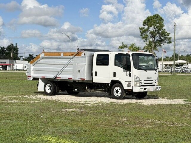2016 Isuzu NPR-HD Crew Cab 14' Aluminum Landscape Slanted Dump Truck Homestead FL