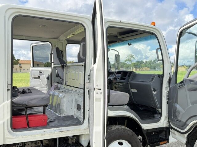 2016 Isuzu NPR-HD Crew Cab 14' Aluminum Landscape Slanted Dump Truck Homestead FL