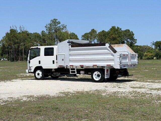 2016 Isuzu NPR-HD Crew Cab GAS 14' Aluminum Landscape Slanted Dump Truck