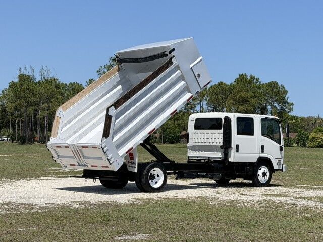 2016 Isuzu NPR-HD Crew Cab GAS 14' Aluminum Landscape Slanted Dump Truck Homestead FL