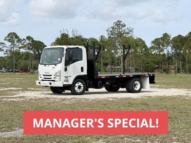 2016 Isuzu NPR-HD Diesel 14' Steel Flatbed Truck