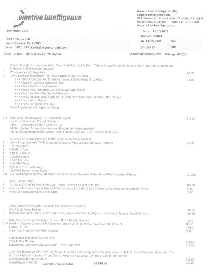 2016 Jaguar XJL AWD Portfolio West Chester PA