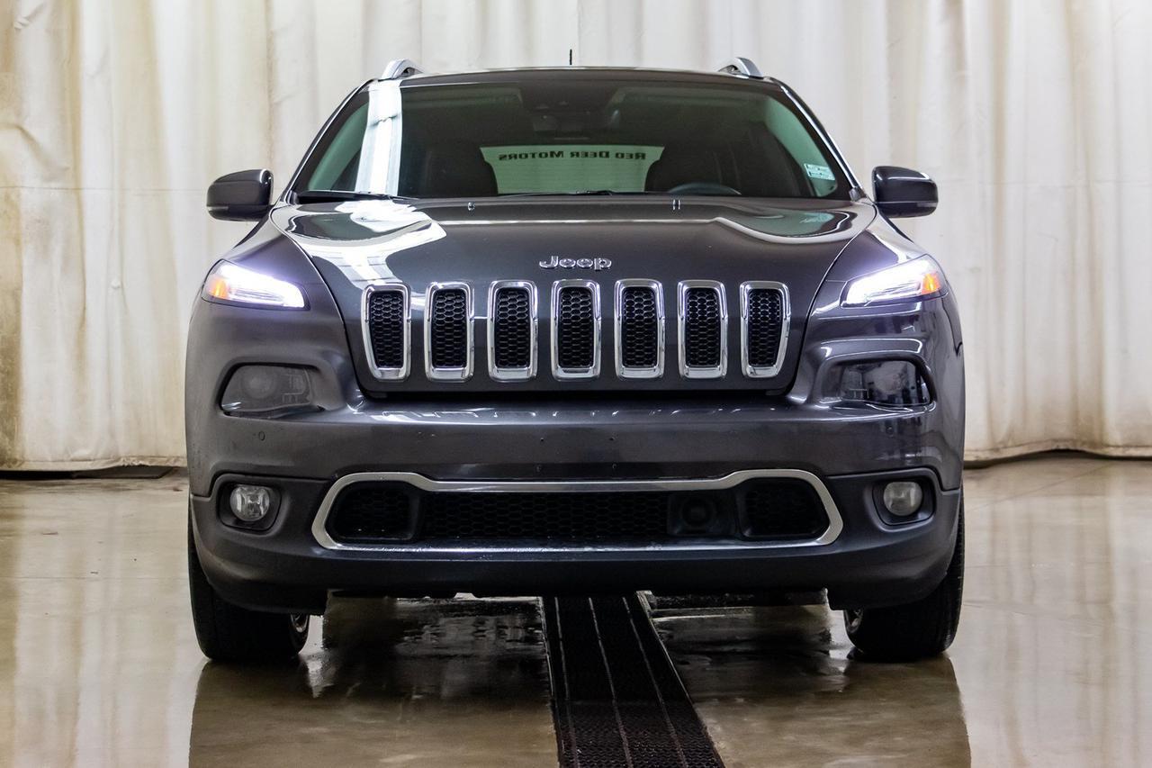 2016 Jeep Cherokee 4x4 Limited Leather Roof Nav BCam Red Deer AB