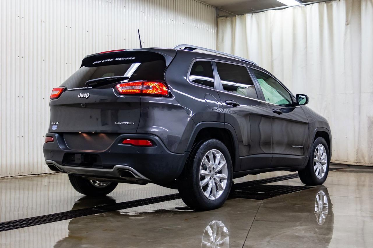 2016 Jeep Cherokee 4x4 Limited Leather Roof Nav BCam Red Deer AB