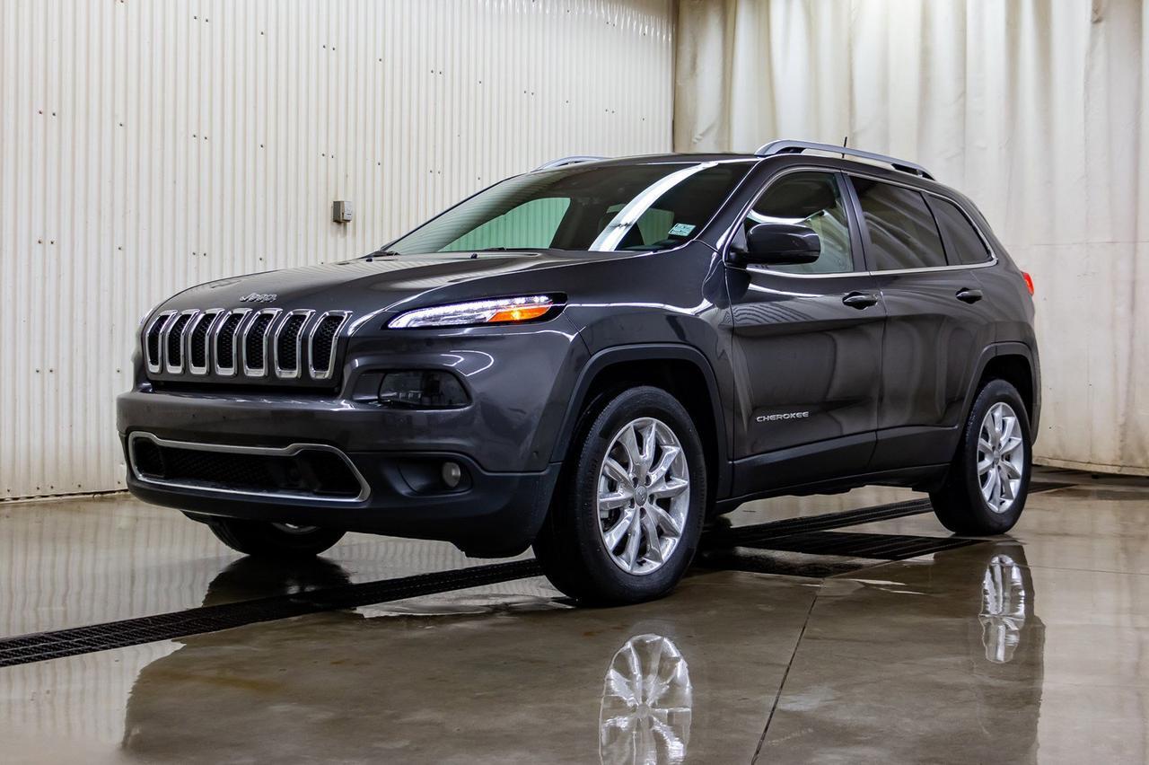 2016 Jeep Cherokee 4x4 Limited Leather Roof Nav BCam Red Deer AB