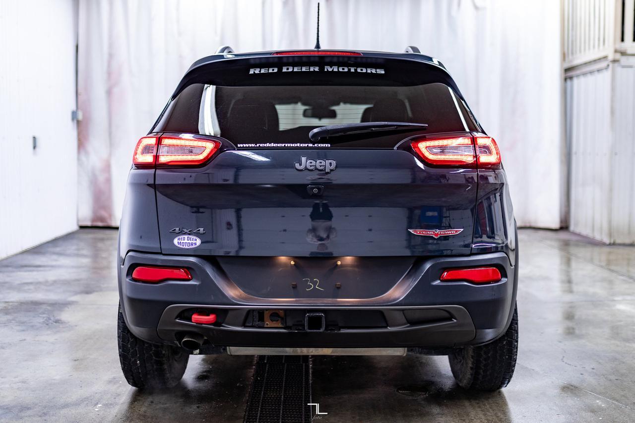 2016 Jeep Cherokee 4x4 Trailhawk Leather BCam Red Deer AB